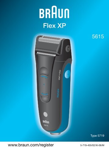 Braun Flex XP-5600, 5615 - 5615, Flex XP DE, UK, FR, ES, PT, IT, NL, DK, NO, SE, FI, TR, GR