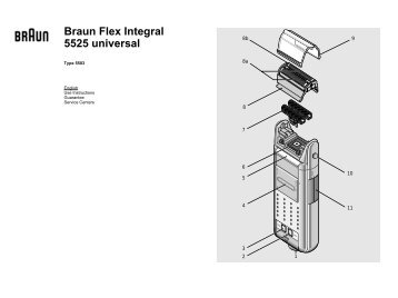 Braun Flex Integral-5525 - 5525 universal, Flex Integral UK