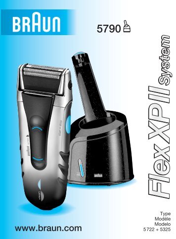 Braun Clean & Charge, Flex XP, Contour, 5722, 5735-Clean & Charge (Flex XP, Contour) - 5790, Flex XP II System UK, FR, ES (USA, CDN, MEX)