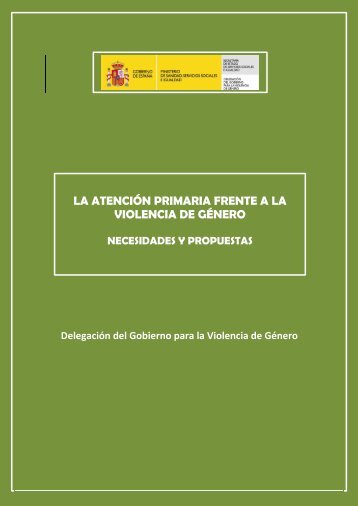 LA ATENCIÓN PRIMARIA FRENTE A LA VIOLENCIA DE GÉNERO