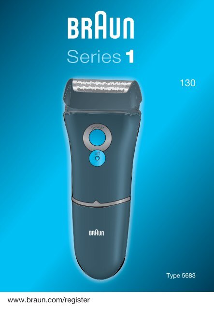 Braun Series 1-130, 130s-1, 815 - 130, Series 1 UK, FR, PL, CZ, SK, HU, HR, SL, TR, RU, UA, ARAB