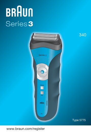 Braun Series 3 wet&dry-340 - 340, Series 3 DE, UK, FR, ES, PT, IT, NL, DK, NO, SE, FI, TR, GR