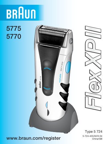 Braun Flex XP II-5770, 5771, 5773, 5774, 5775, 5776 - 5775, 5770, Flex XP II CHIN