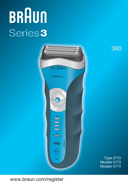 Braun Series 3 wet&amp;dry-380 - 380, Series 3 UK, FR, ES (USA, CDN, MEX)