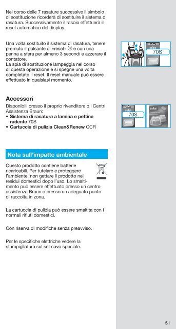 Braun Series 7, Pulsonic Pro-System Plus-760cc, 760cc-3, 765cc, 765cc-3, 760cc-4, 760cc-5, 760cc-6, 760cc-7, 765cc-4, 765cc-5, 765cc-6, 765cc-7 - 760cc-6, Series 7 DE, UK, FR, ES, PT, IT, NL, DK, NO, SE, FI, TR, GR