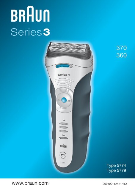 Braun Series 3-360 - 370, 360, Series 3 RO