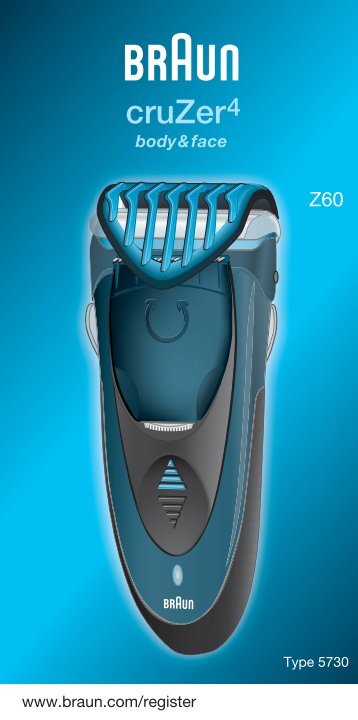 Braun CruZer4, CruZer6 Face-Z60, 2838, Old Spice - Z60, Cruzer4, body&face DE, UK, FR, ES, PT, IT, NL, DK, NO, SE, FI, TR, GR