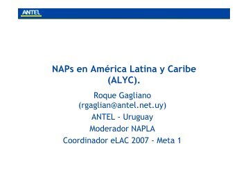 NAPs en América Latina y Caribe (ALYC). - Lacnic