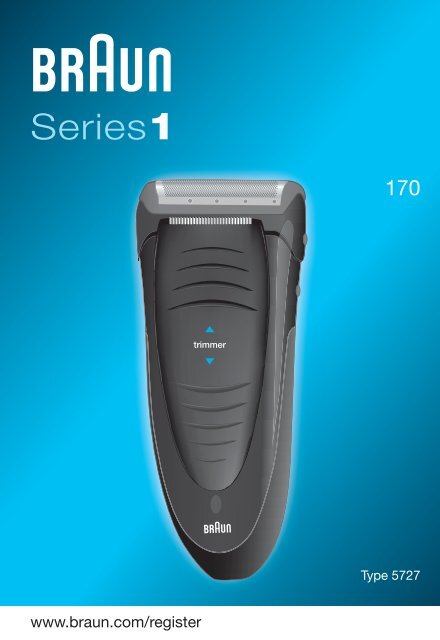 Braun Series 1, FreeControl-170, 170s-1, 1715 - 170, Series 1 UK, FR, PL, CZ, SK, HU, HR, SL, TR, RU, UA, ARAB