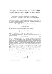 Coupled Klein–Gordon and Born–Infeld type equations: looking for ...