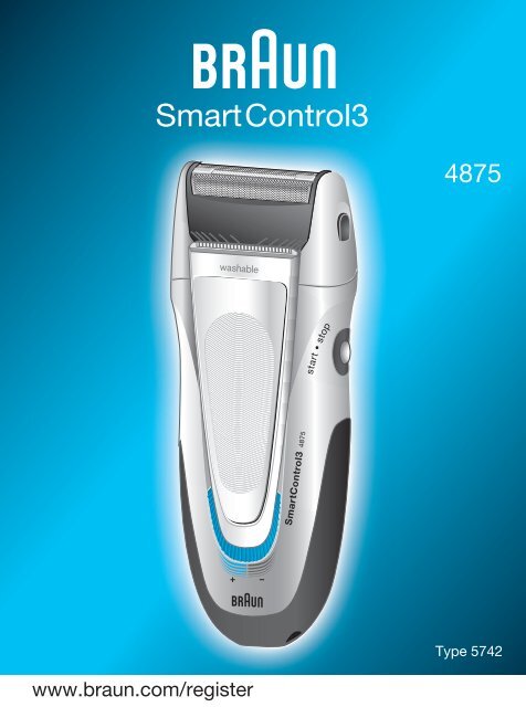 Braun Series 1, Series 3, SmartControl3, SmartControl Sportive, SmartControl Pro-340, 4775, 4875, 4876, 199s-1 - 4875, SmartControl3 CHIN