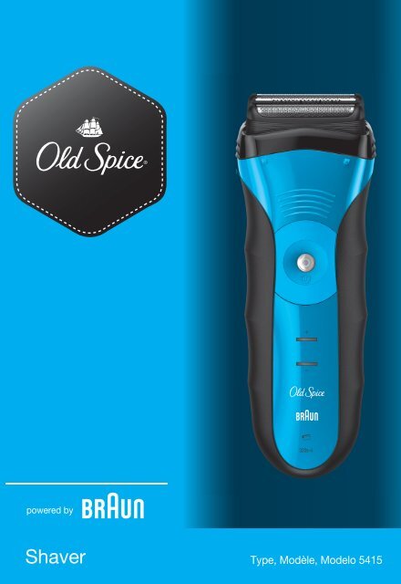 Braun Series 3, CruZer5 Clean shave, Old Spice-320s-4, 330s-4, 320s-5, 330s-5, 3000, 3020 - 320s-4, Old Spice UK, FR, ES (USA, CDN, MEX)