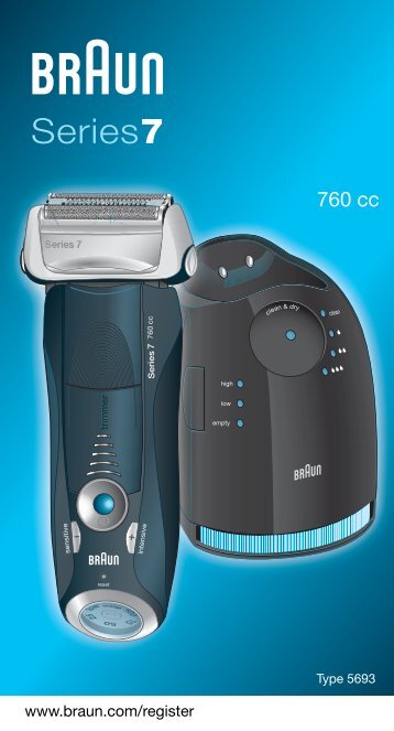 Braun Series 7, Pulsonic Pro-System Plus-760cc, 760cc-3, 765cc, 765cc-3, 760cc-4, 760cc-5, 760cc-6, 760cc-7, 765cc-4, 765cc-5, 765cc-6, 765cc-7 - 760cc, Series 7 DE, UK, FR, ES, PT, IT, NL, DK, NO, SE, FI, TR, GR