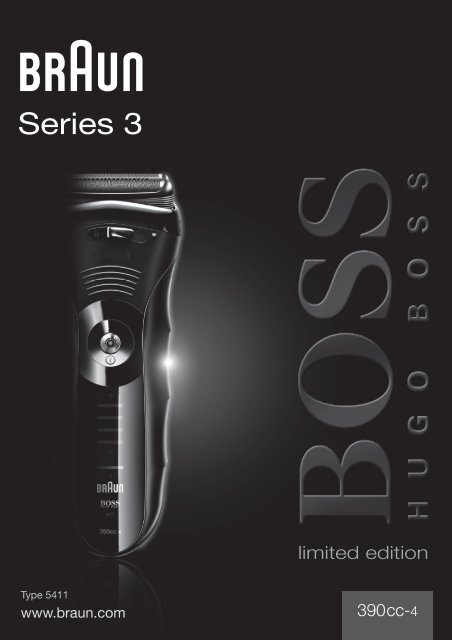 Braun Series 3-390cc-4, 390cc-5, 3090cc - 390cc-4, BOSS limited edition, Series 3 RU, UK