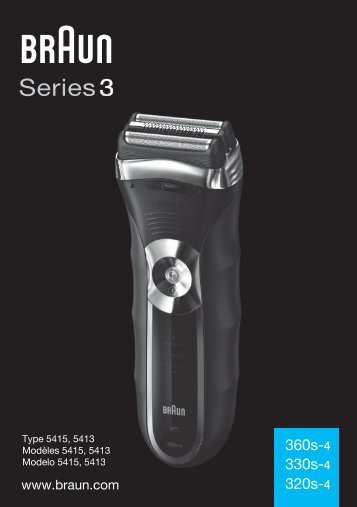 Braun Series 3, CruZer5 Clean shave, Old Spice-320s-4, 330s-4, 320s-5, 330s-5, 3000, 3020 - 360s-4, 330s-4, 320s-4, Series 3 UK, FR, ES (USA, CDN, MEX)