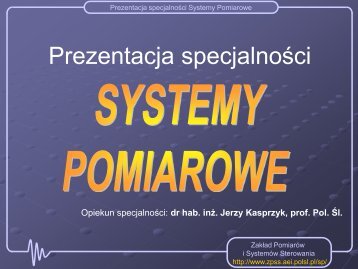 Prezentacja specjalności