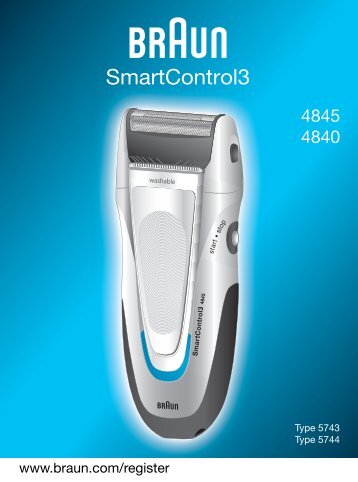 Braun Series 3, SmartControl3-320, 4840 - 4845, 4840, SmartControl3 UK, FR, PL, CZ, SK, HU, HR, SL, TR, RU, UA, ARAB