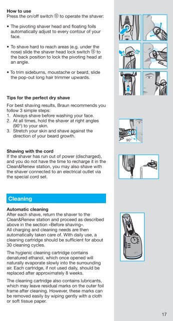 Braun Series 7, Pulsonic Pro-System-720s-6, 720s-7, 730, 730s-3, 730s-4, 735s-3, 735cc-4, 750cc, 750cc-3, 750cc-4, 750cc-5, 750cc-6, 750cc-7 - 750cc-7, Series 7 DE, UK, FR, ES, PT, IT, NL, DK, NO, SE, FI, TR, GR