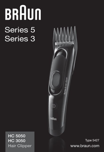 Braun Series 3 Hair clipper, Series 5 Hair clipper, CruZer5 head Hair clipper, Old Spice-HC3050, HC5050, CruZer5 Head, Old Spice - HC3050, HC5050, Hair Clipper, Series 3, Series 5 UK, FR, PL, CZ, SK, HU, HR, SI, TR, RO, BG, RU, UA, ARAB
