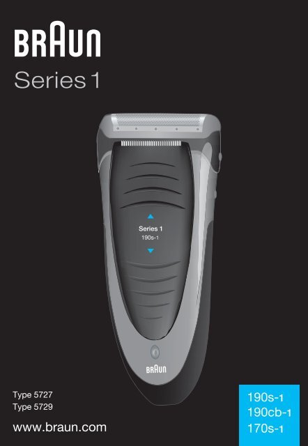 Braun Series 1, FreeControl-170, 170s-1, 1715 - 190s-1, 190cb-1, 170s-1, Series 1 DE, UK, FR, ES, PT, IT, NL, DK, NO, SE, FI, TR, GR