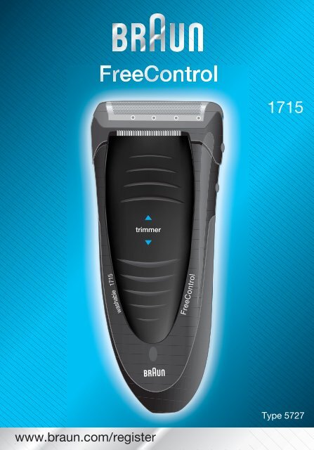 Braun Series 1, FreeControl-170, 170s-1, 1715 - 1715, FreeControl DE, UK, FR, ES, PT, IT, NL, DK, NO, SE, FI, TR, GR