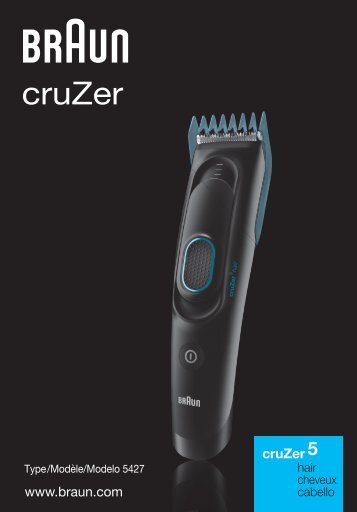 Braun Series 3 Hair clipper, Series 5 Hair clipper, CruZer5 head Hair clipper, Old Spice-HC3050, HC5050, CruZer5 Head, Old Spice - cruZer5 head UK, FR, ES (USA, CDN, MEX)