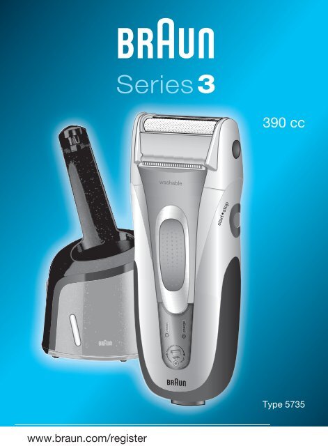 Braun Series 3, Contour-390cc, 5790, 5895, 5897 - 390cc, Series 3 DE, UK, FR, ES, PT, IT, NL, DK, NO, SE, FI, TR, GR