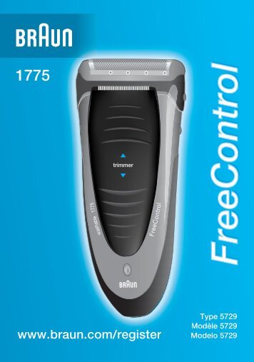 Braun Series 1, FreeControl-180 (for RU only),190, 190s-1, 1775 - 1775, FreeControl UK, FR, ES (USA, CDN, MEX)