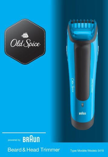 Braun cruZer5 beard&head, Old Spice, Beard Trimmer-cruZer5, Old Spice, BT 3050, BT 5010, BT 5030, BT 5050 - beard&head, Old Spice UK, FR, ES (USA, CDN, MEX)