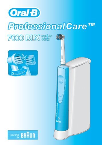 Braun Professional Care 7000, Professional Care 7400, Professional Care 7500, Professional Care 7850, 3D Excel-D17.511, D17.525, D17.535 - 7000 DLX series, Professional Care UK, FR, ES (USA, CDN, MEX)