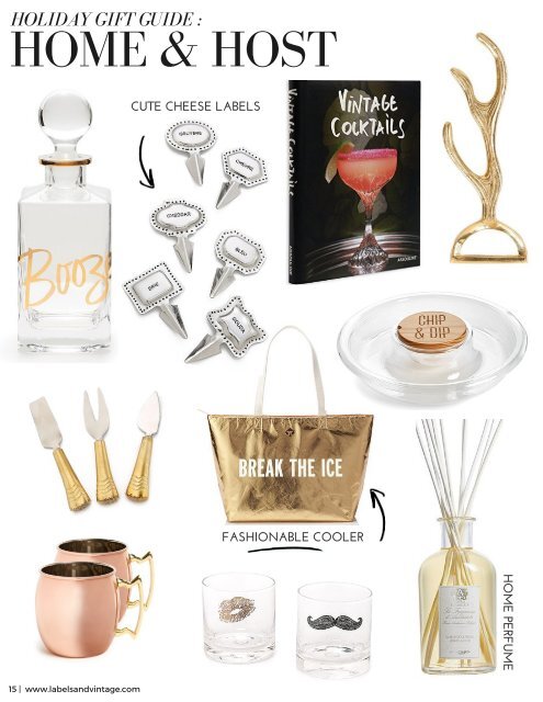 Labels & Vintage 2015 Holiday Gift Guide 