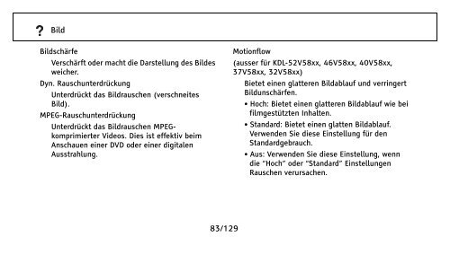 Sony KDL-46W5830 - KDL-46W5830 Istruzioni per l'uso Tedesco