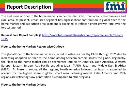 Fiber To The Home (FTTH) Market