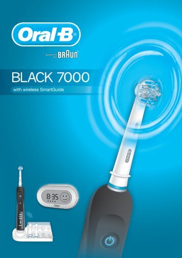 Braun TriZone 5000 with SmartGuide, Triumph 5000 with SmartGuide, Denta-Pride 5000 with SmartGuide, Professional Care SmartSeries 5000, Triumph 7000, Black 7000, Triaction 5000, Triaction 5500-D34.500 - Black 7000 with wireless SmartGuide CHIN, UK