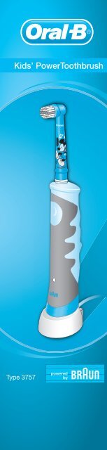 Braun AdvancePower Kids 950-D10.511 - Kid's Power Toothbrush DE, UK, FR, ES, PT, IT, NL, DK, NO, SE, FI, GR