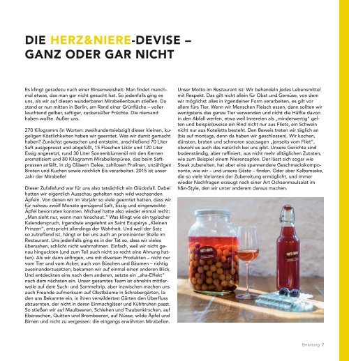 Restaurant herz&niere - Unser Kochbuch