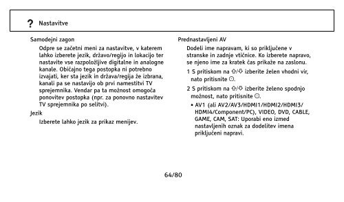 Sony KDL-37EX401 - KDL-37EX401 Istruzioni per l'uso Sloveno