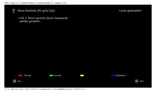 Sony KDL-52Z5800 - KDL-52Z5800 Istruzioni per l'uso Turco