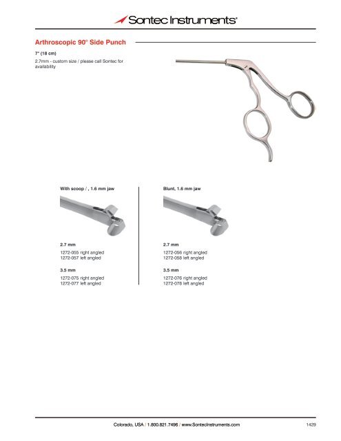 Colorado USA / 1.800.821.7496 / www.SontecInstruments.com