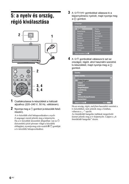 Sony KDL-40T3500 - KDL-40T3500 Istruzioni per l'uso Ungherese