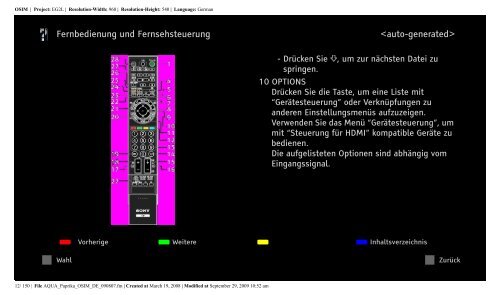 Sony KDL-46Z5800 - KDL-46Z5800 Istruzioni per l'uso Tedesco