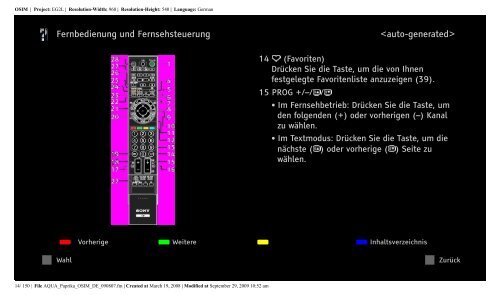 Sony KDL-46Z5800 - KDL-46Z5800 Istruzioni per l'uso Tedesco