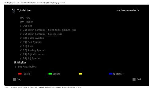 Sony KDL-46Z5800 - KDL-46Z5800 Istruzioni per l'uso Turco