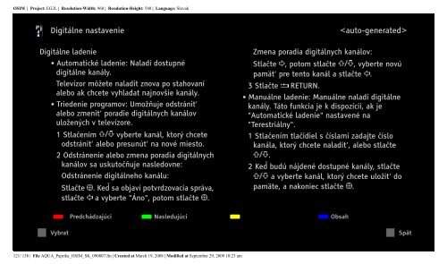 Sony KDL-46Z5800 - KDL-46Z5800 Istruzioni per l'uso Slovacco