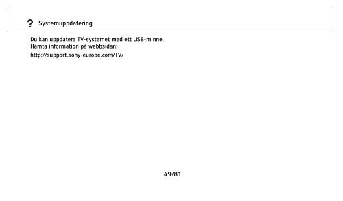 Sony KDL-37EX402 - KDL-37EX402 Istruzioni per l'uso Svedese