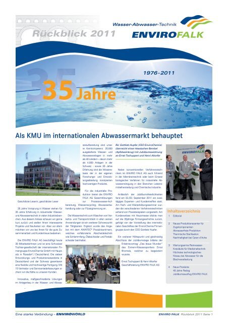 35Jahre 1976 - 2011 - EnviroChemie