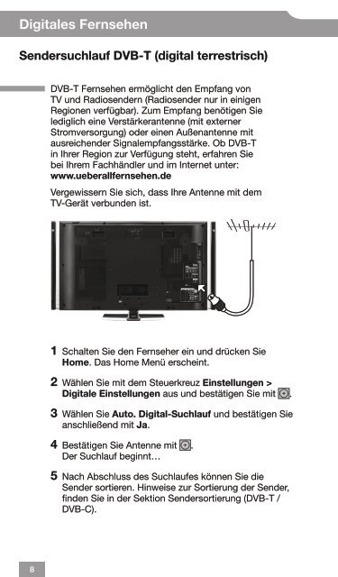 Sony KDL-26EX320 - KDL-26EX320 Guida tascabile BRAVIA Tedesco