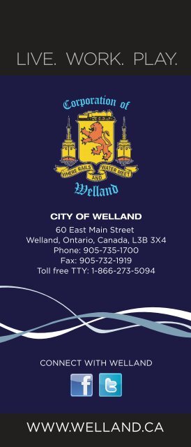 InfoTap Brochure - City of Welland