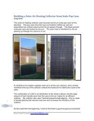 Building a Solar Air Heating Collector from Soda-Pop Cans