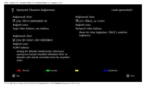 Sony KDL-32W5800 - KDL-32W5800 Istruzioni per l'uso Turco